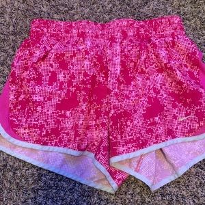 Pink nike shorts